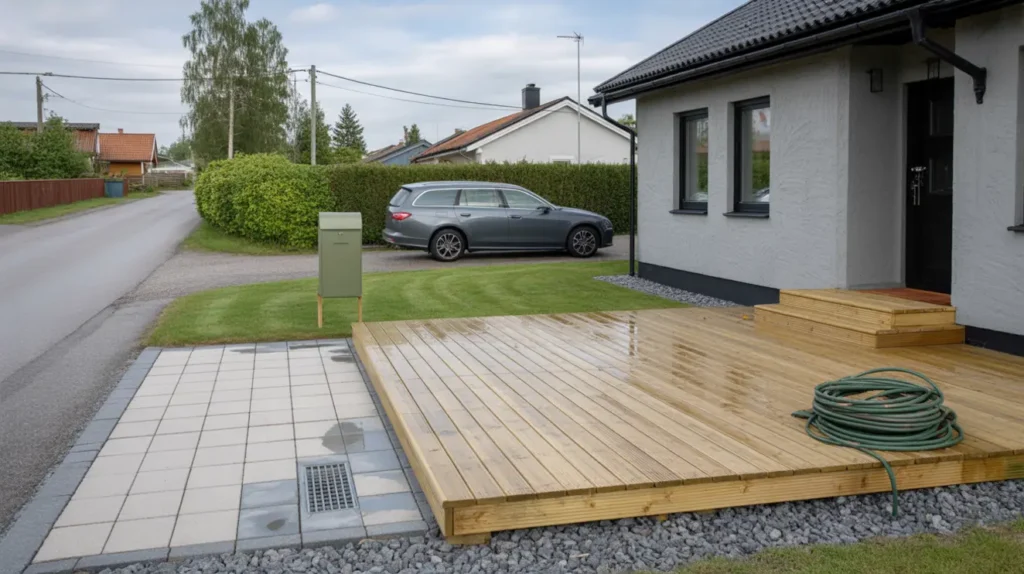 tv tt och reng ring av altaner och uppfarter i landvetter h rryda